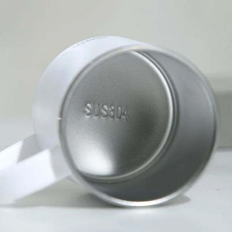 304 Stainless Steel Insulated Water Cup – 450ml Anti-Scalding Milk & Juice Mug with Lid