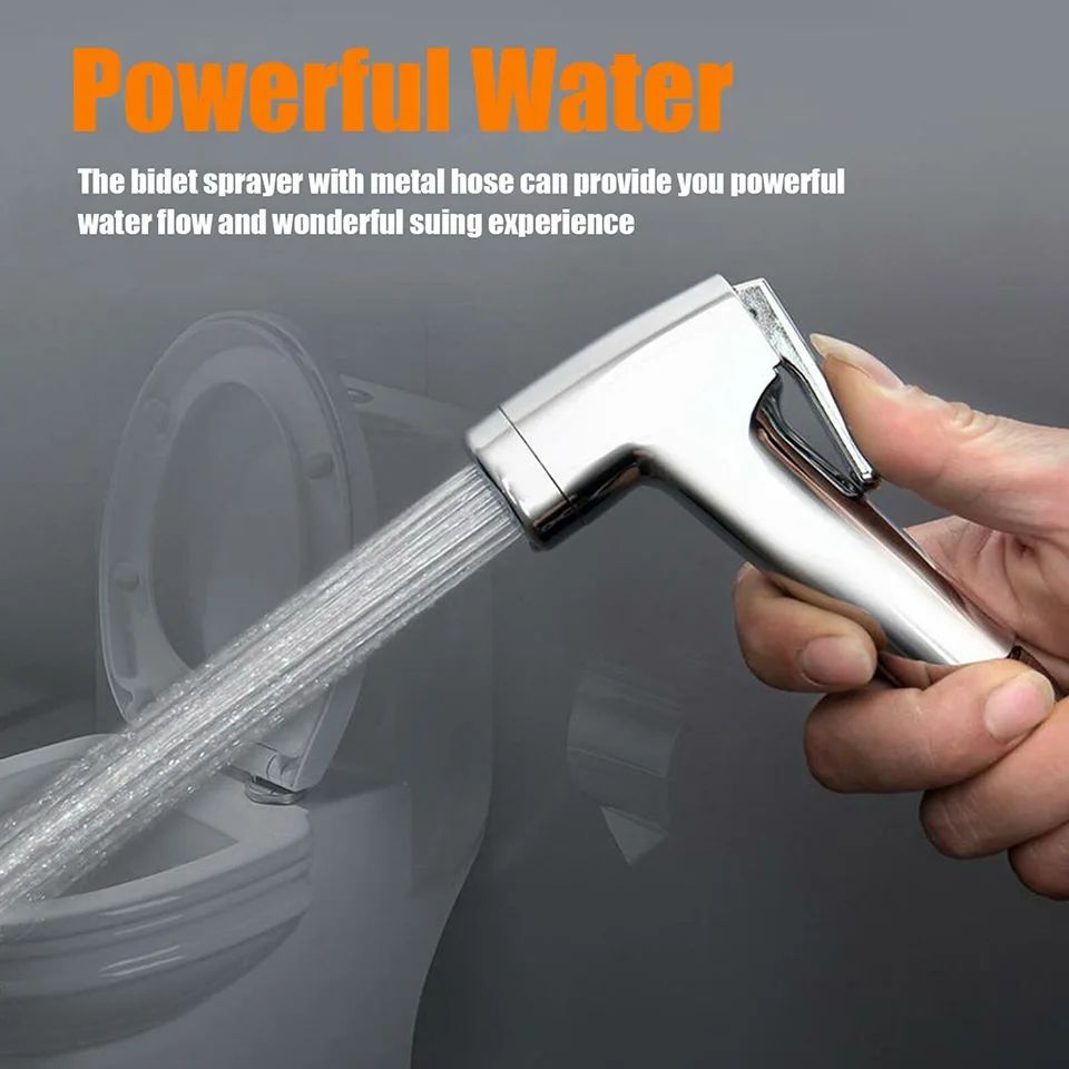 Handheld Bidet Toilet Sprayer – Self-Cleaning Shattaf Spray Head for Hygienic Bathroom Use
