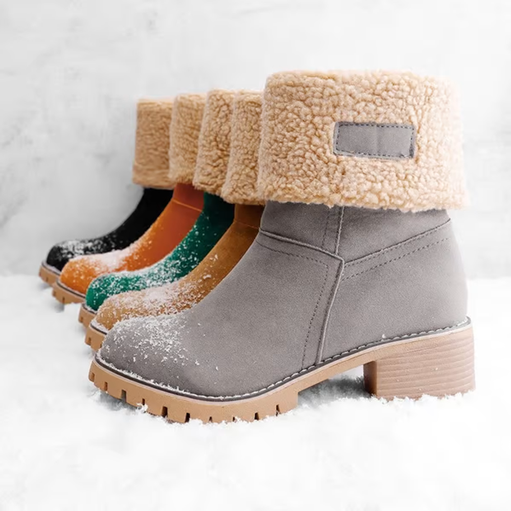 Winter Boots With Heels and Fur