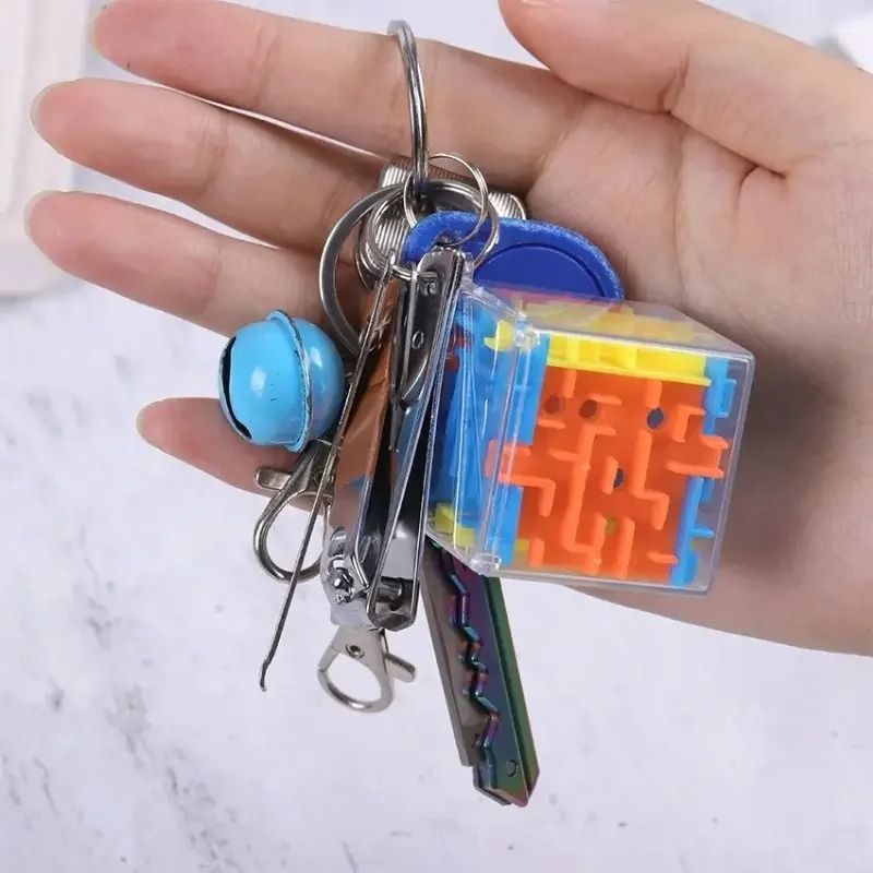 3D Maze Magic Cube Six-sided Transparent Speed Puzzle