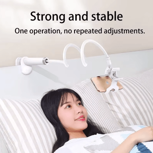 FlexClip 360° Phone Holder Stand – Adjustable Desk Mount & Lazy Mobile Phone Bracket