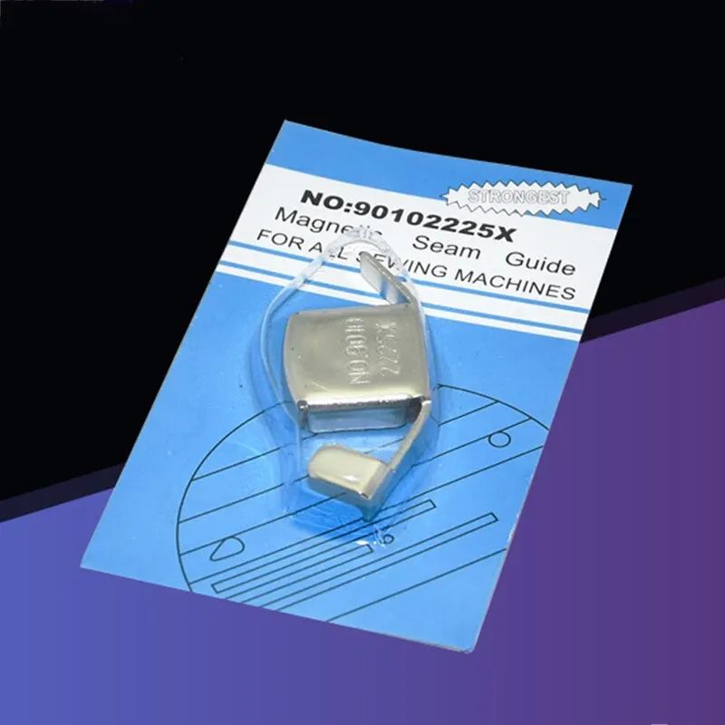 Stainless Steel Magnetic Sewing Machine Seam Guide Locator – Adjustable Presser Foot Edge Positioner DIY Accessories