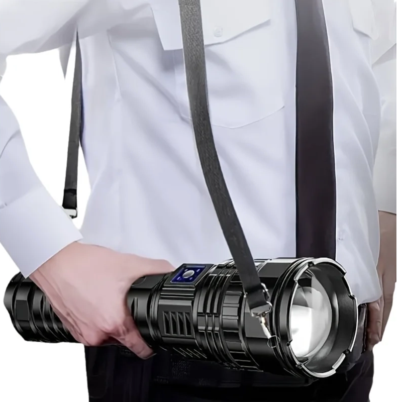 Ultimate Long Range Powerful LED Flashlight Emergency Flashlight with Built in Battery