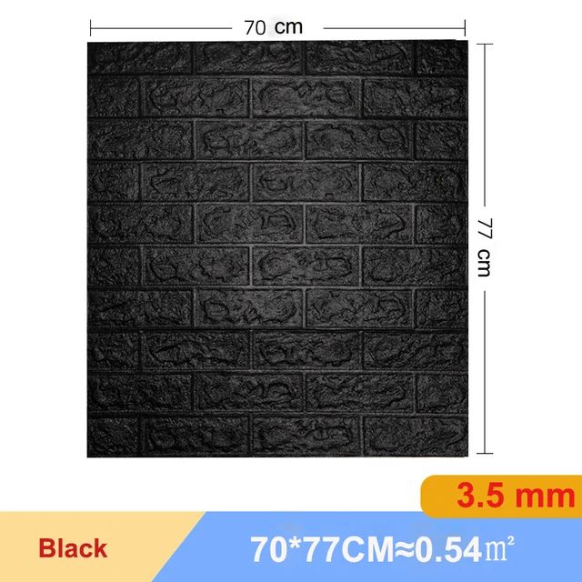 3D Brick Wall Sticker Set Self Adhesive Panels