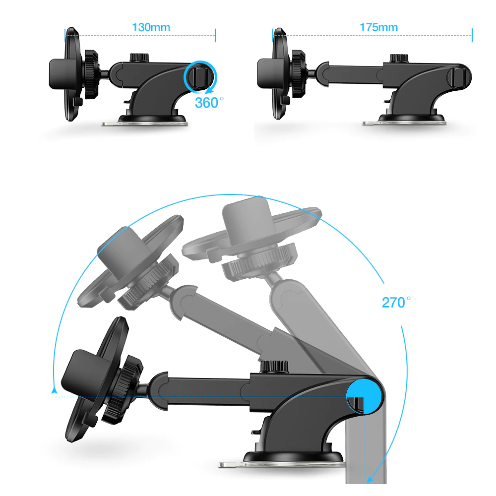 Rotatable and Retractable Car Phone Holder