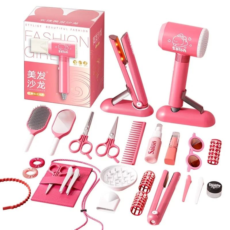 Girls Beauty Salon and Makeup Simulation Set – Ultimate Fashion Styling Playset