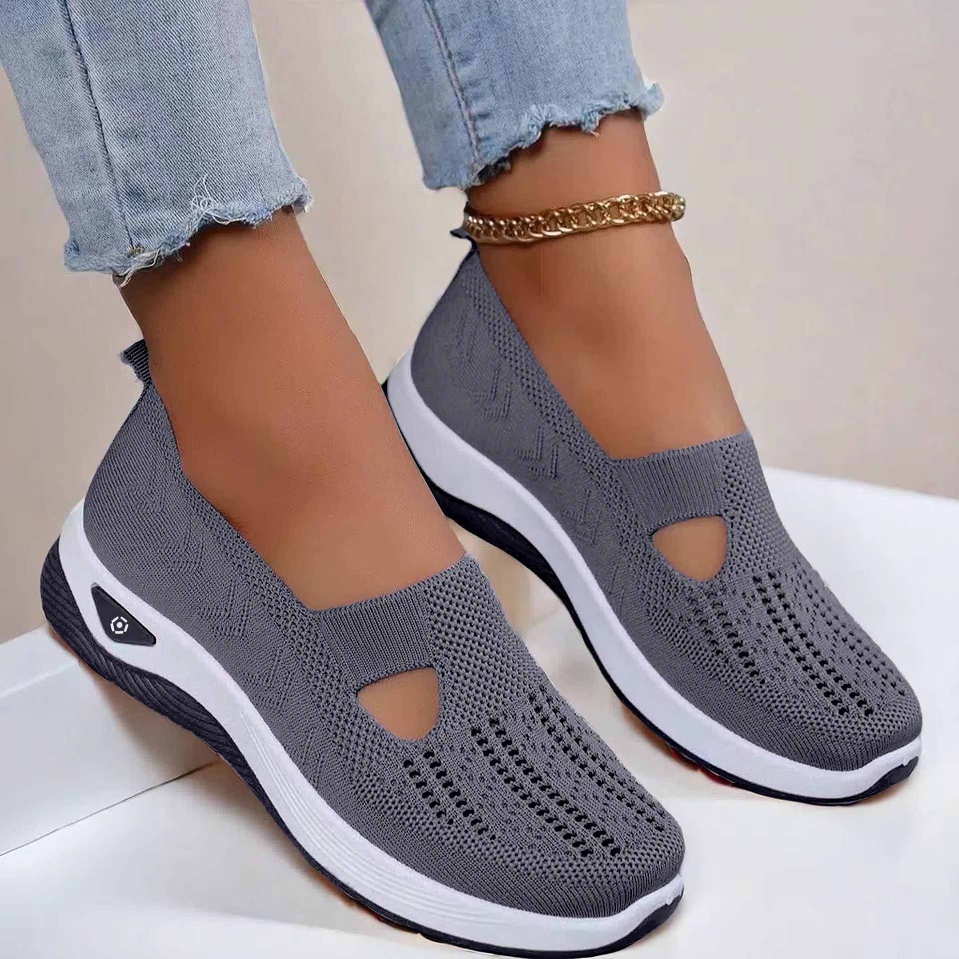 Women's Breathable Walking Shoes – Soft Bottom Casual Anti-Slip Summer Footwear