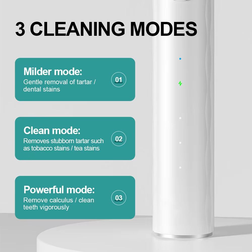 USB Rechargeable Electric Dental Scaler Ultrasonic Tartar Remover with LED Precision Teeth Cleaner