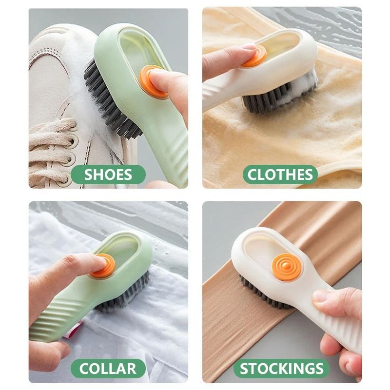 Precision Liquid Dispensing Garment and Footwear Scrubber