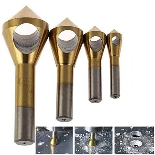 Deburring Chamfer Countersink Drill Bits Set, Cutting Metal Tool Kit