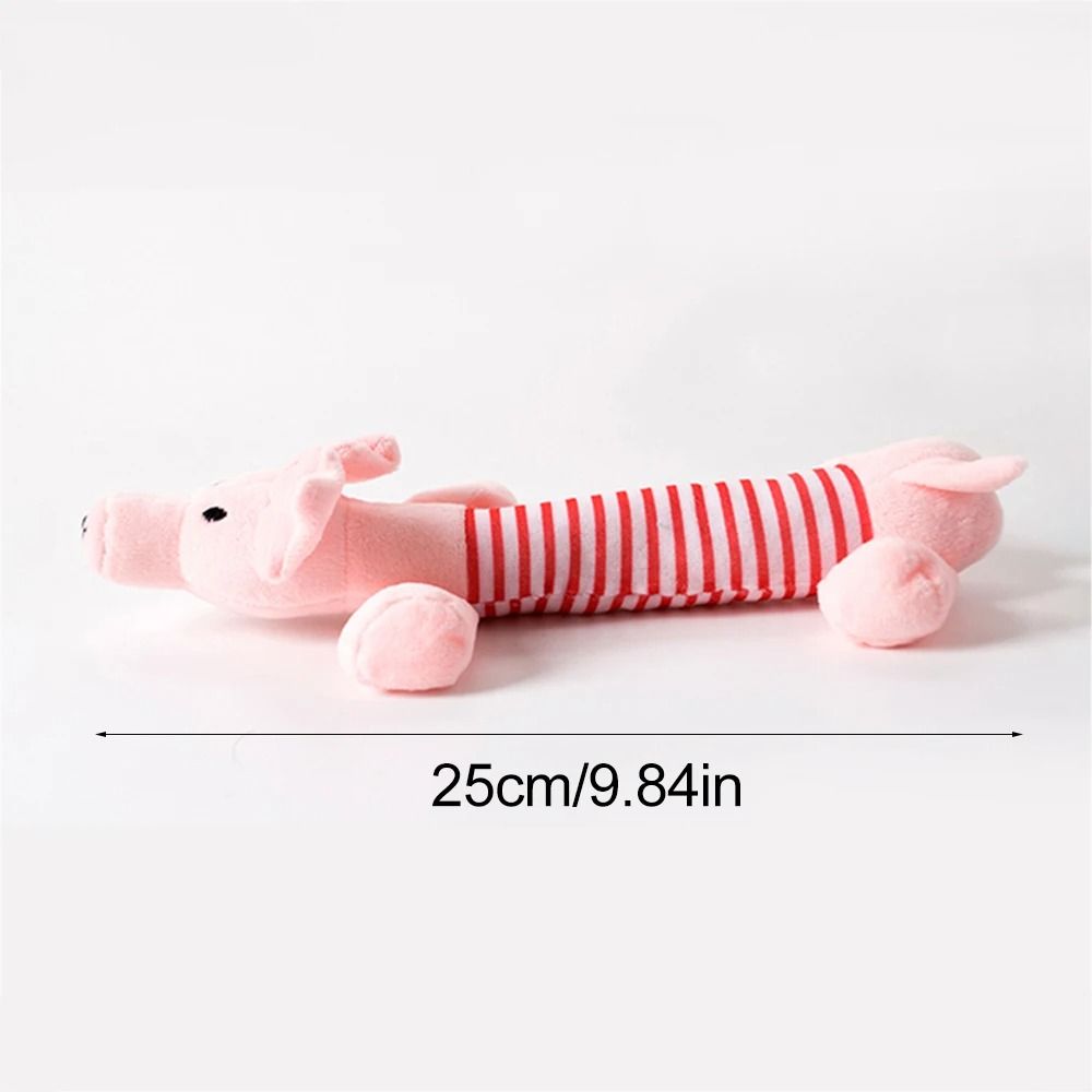 Mess-Free Stuffingless Plush Squeaky Dog Toy