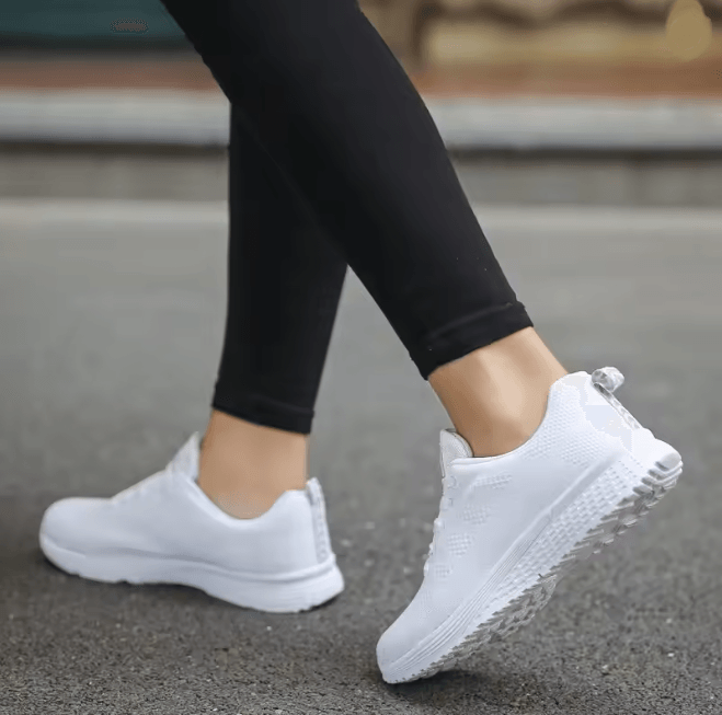 Women Breathable Mesh Walking Shoes Casual Flat Sneakers