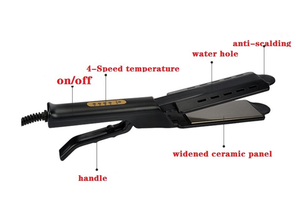 Ceramic Tourmaline Ionic Flat Iron Hair Straightener
