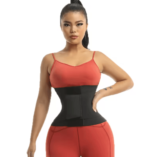 Hourglass Sauna Sweat Waist Trainer Belt – Sticky Compression Shapewear for Tummy Control