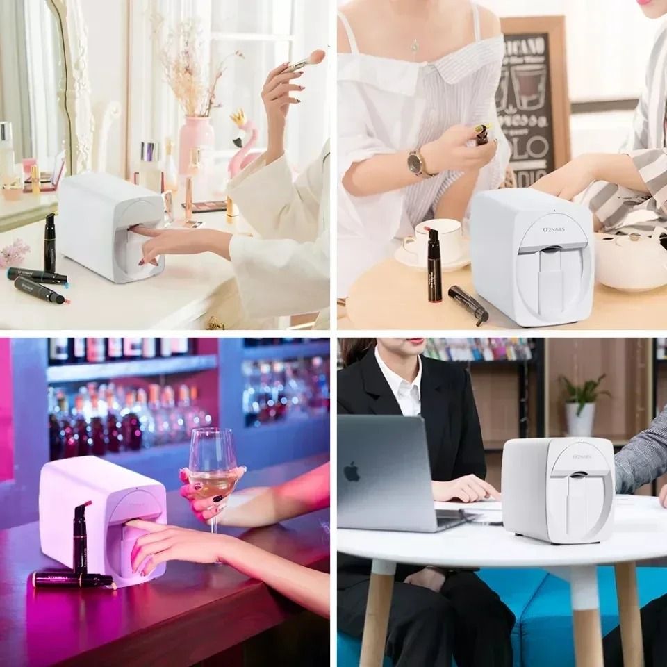 Smart Nail Printer with 3D Wireless Nail Art and Ink Cartridge