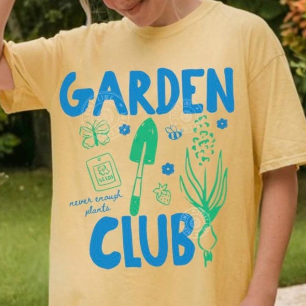 Garden Club Shirt, Gardening Shirt, Plant Lover T-Shirt, Gardener Gift, Cottagecore TShirt, Spring Tee