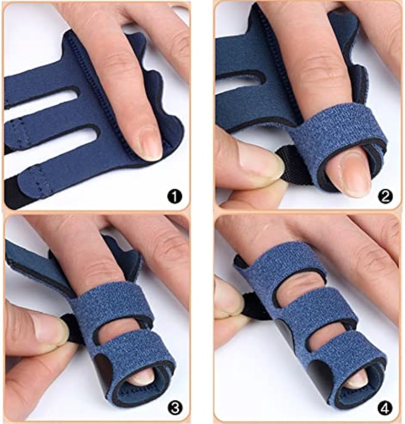 Adjustable Pain Relief Trigger Finger Splint, Fracture Corrector Brace for Sprain & Dislocation Support