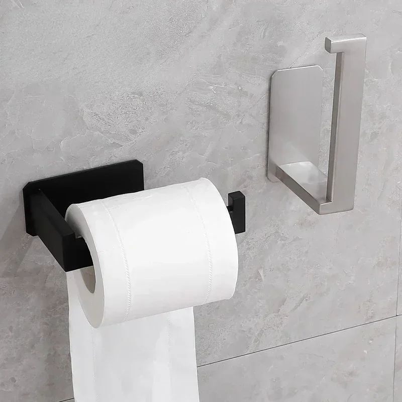 Black Stainless Steel Toilet Paper Holder