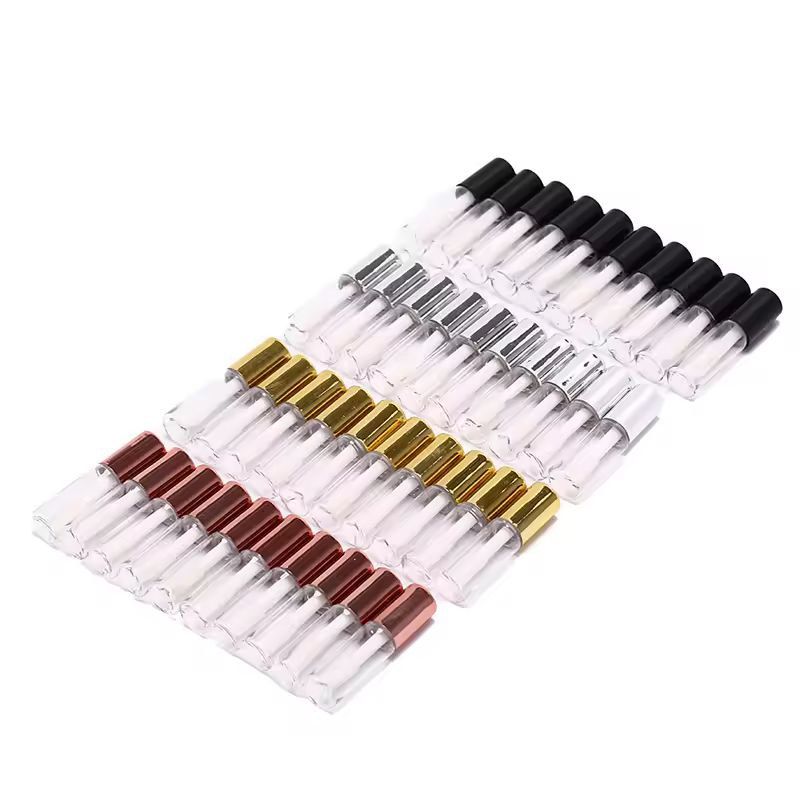 Customizable 10-Pack Empty Lip Balm & Lipstick Tubes – DIY Cosmetic Containers with Cap
