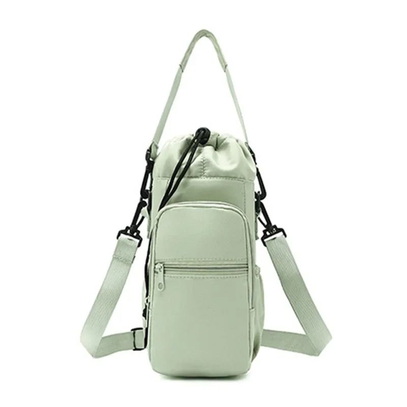 Insulated Water Bottle Carrier with Phone Pocket and Adjustable Strap