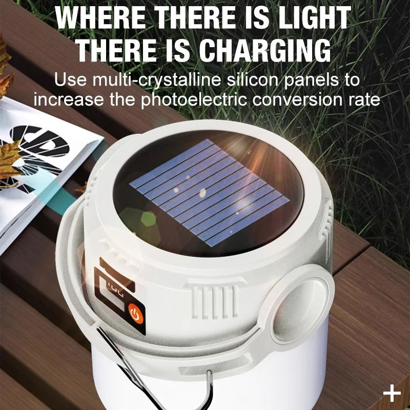 Retro Solar Powered Outdoor Camping Atmosphere Light
