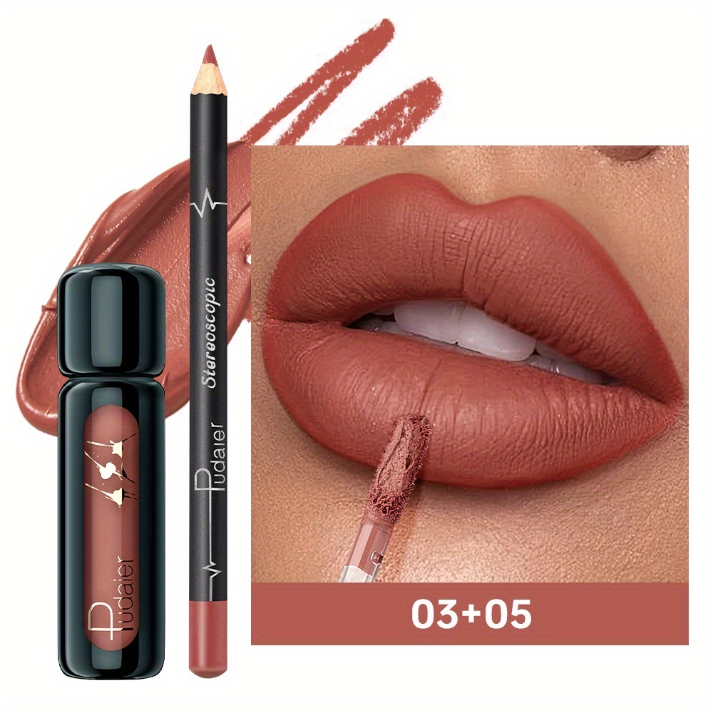 Waterproof Lip Liner Set Long Lasting Smudge Proof Matte Lip Pencil Collection