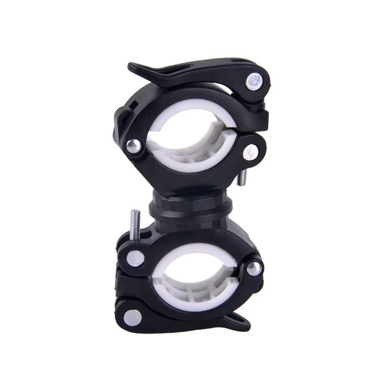 360 Rotatable Bicycle Flashlight Holder and Quick-Release Headlight Mount