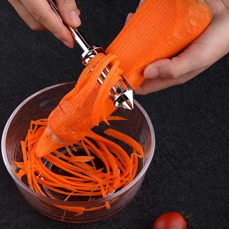 3-in-1 Rotatable Stainless Steel Peeler & Slicer