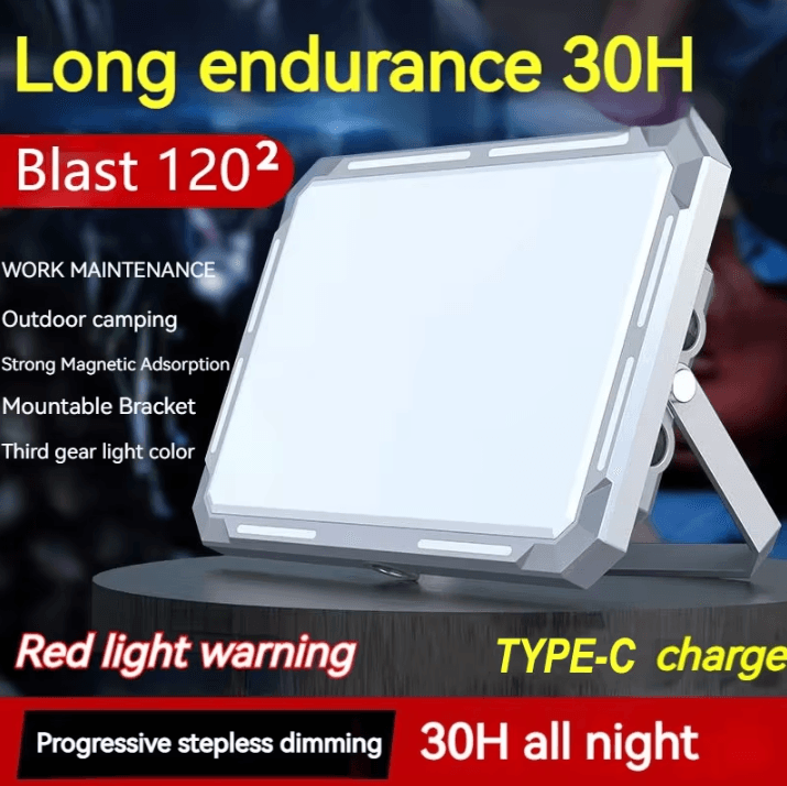 LED Rechargeable Camping Tent Light and High Power Outdoor Searchlight