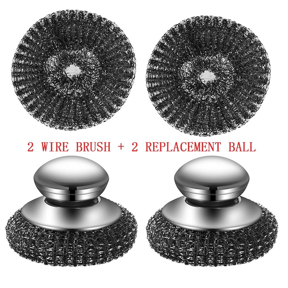 Steel Wool Scrubber With Handle
