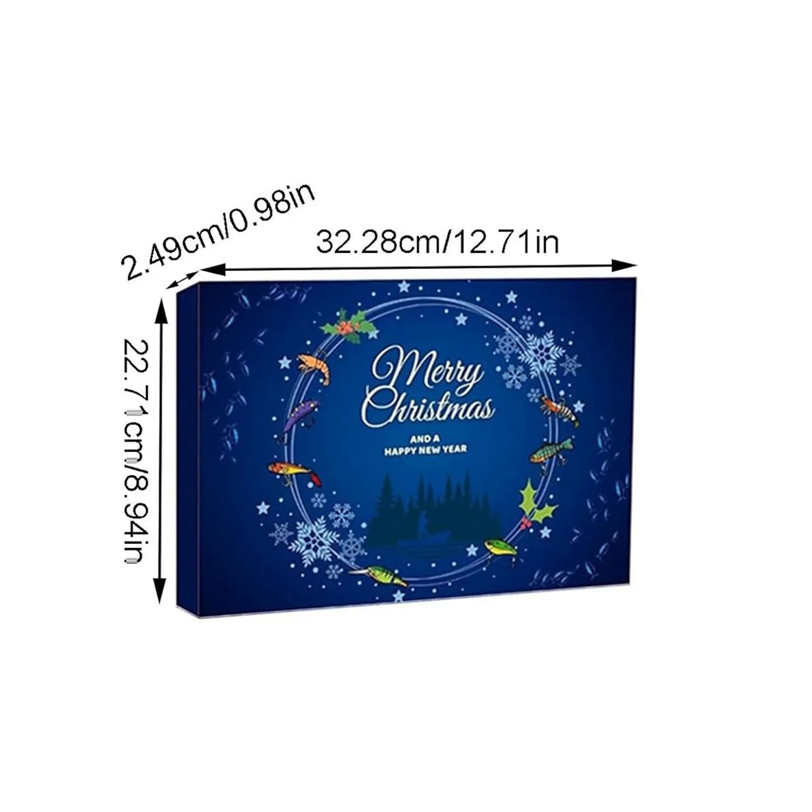 24-Day Fishing Advent Calendar – Christmas Surprise Countdown Set – Professional Fishing Gear Mystery Box