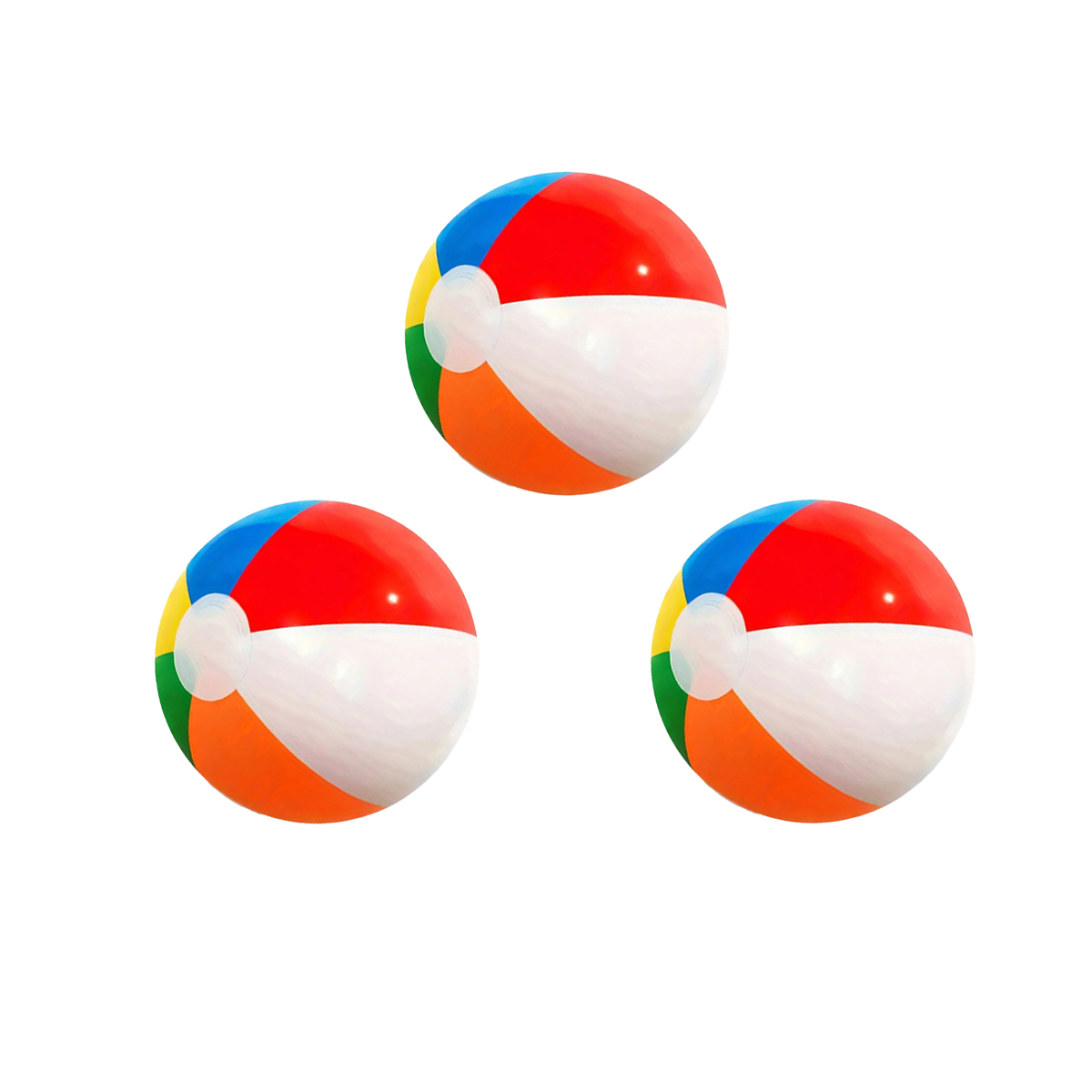 Inflatable Beach Ball Set for Kids Colorful Pool Party Water Play Toy
