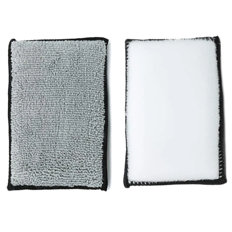 Car Leather Cleaning Microfiber Towel, Soft Double Side Scrubbing Sponge, Wax Sponge Auto Detailing Tools