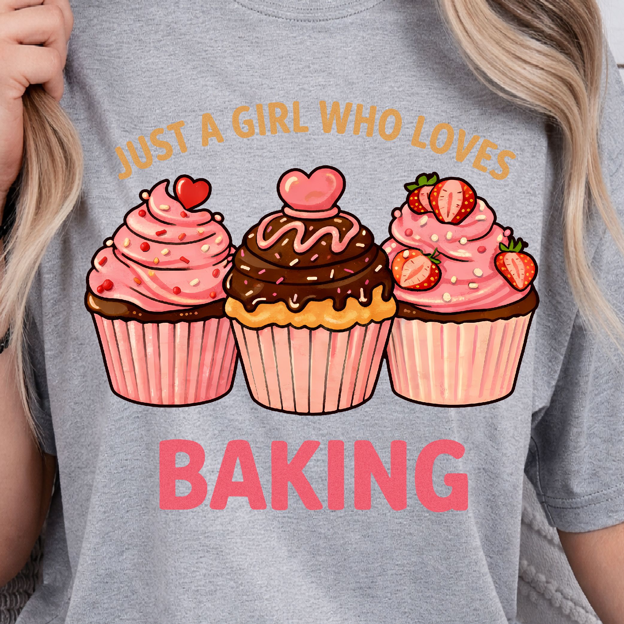 Just a Girl Who Loves Baking Shirt, Baking Lover T-Shirt, Cute Baker Tee