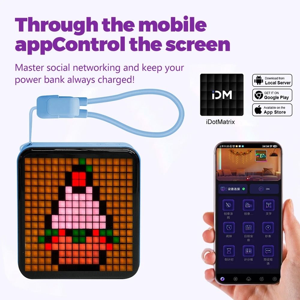 Pixel Art Desktop Power Station