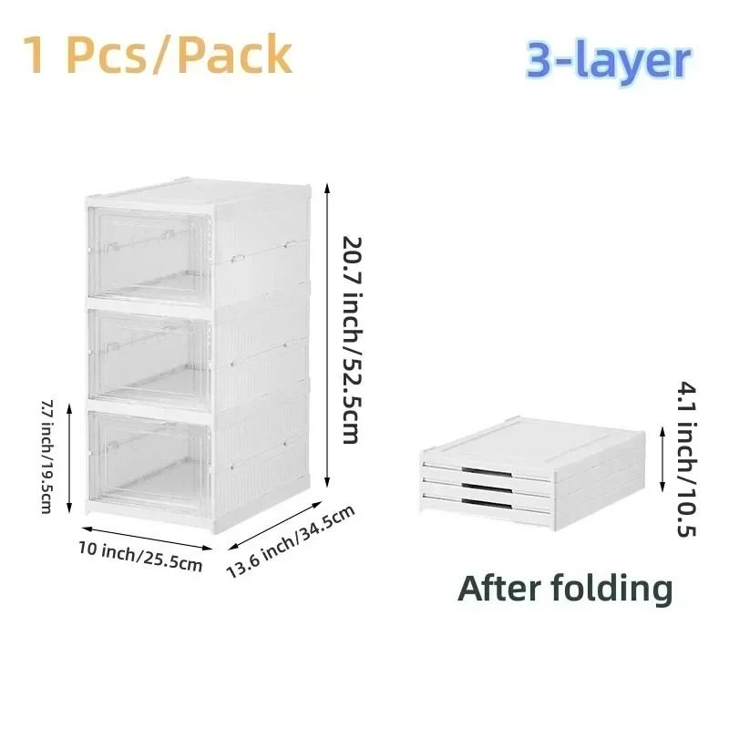 6-Tier Modular High-Capacity Footwear Cabinet
