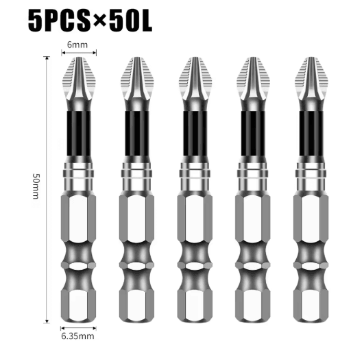 K5 S2 Magnetic Cross Head Screwdriver Bit Non Slip High Hardness Drill Bit 5A