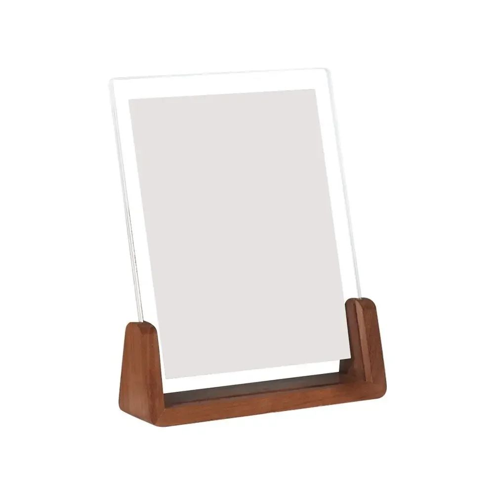 Walnut and Beech Acrylic U-Shape Photo Frame