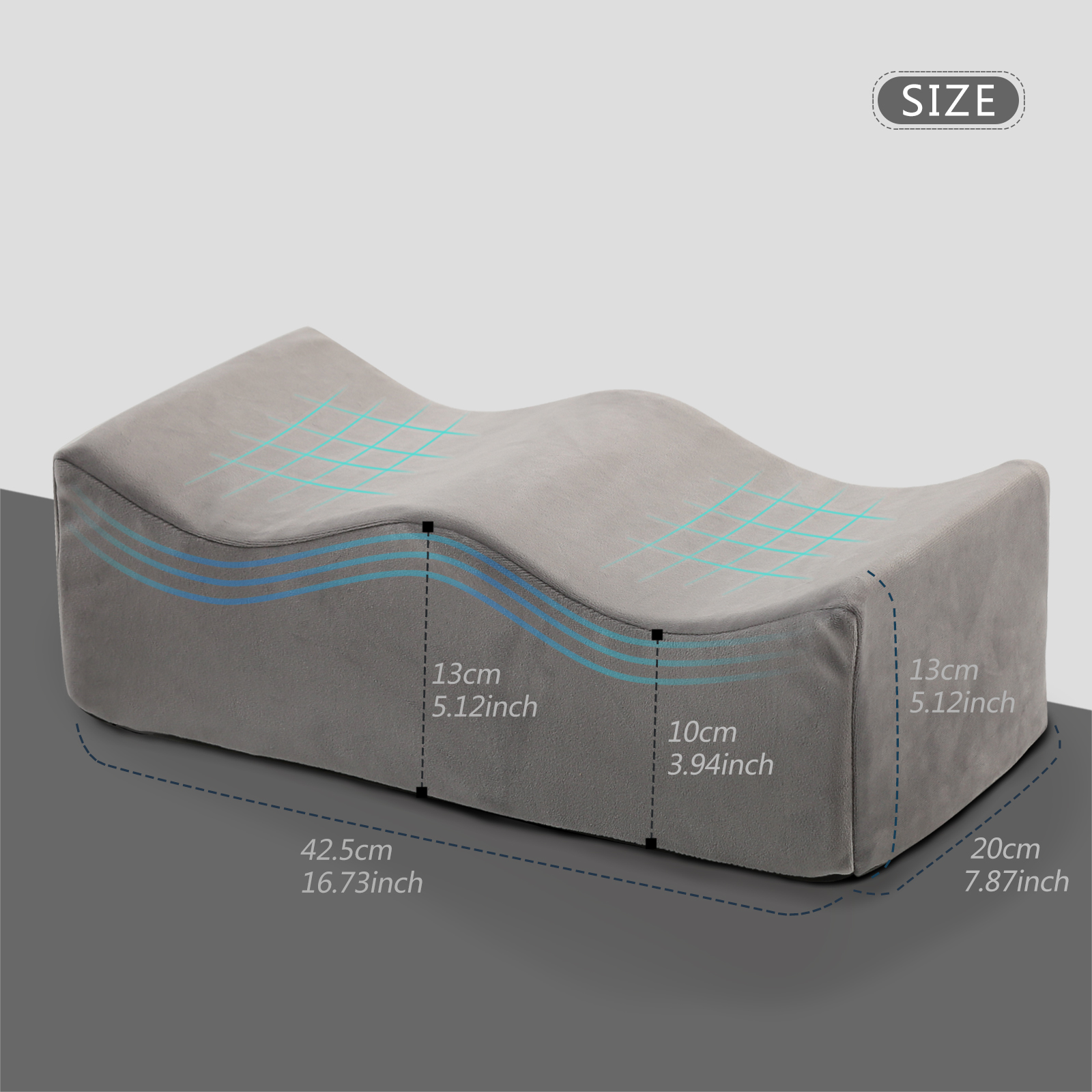 Ergonomic Leg Pillow, Pillow for Leg, Memory Sponge Leg Support Pillow, Relieve Down Leg Pressure, Relax Support Cushion