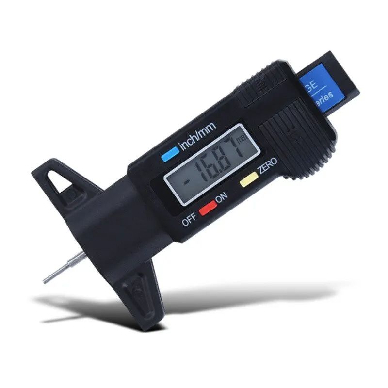 Digital Tire Tread Depth Gauge Caliper LCD Measurer Tool for Car Motorcycle Truck SUV, Tire Repair Tools