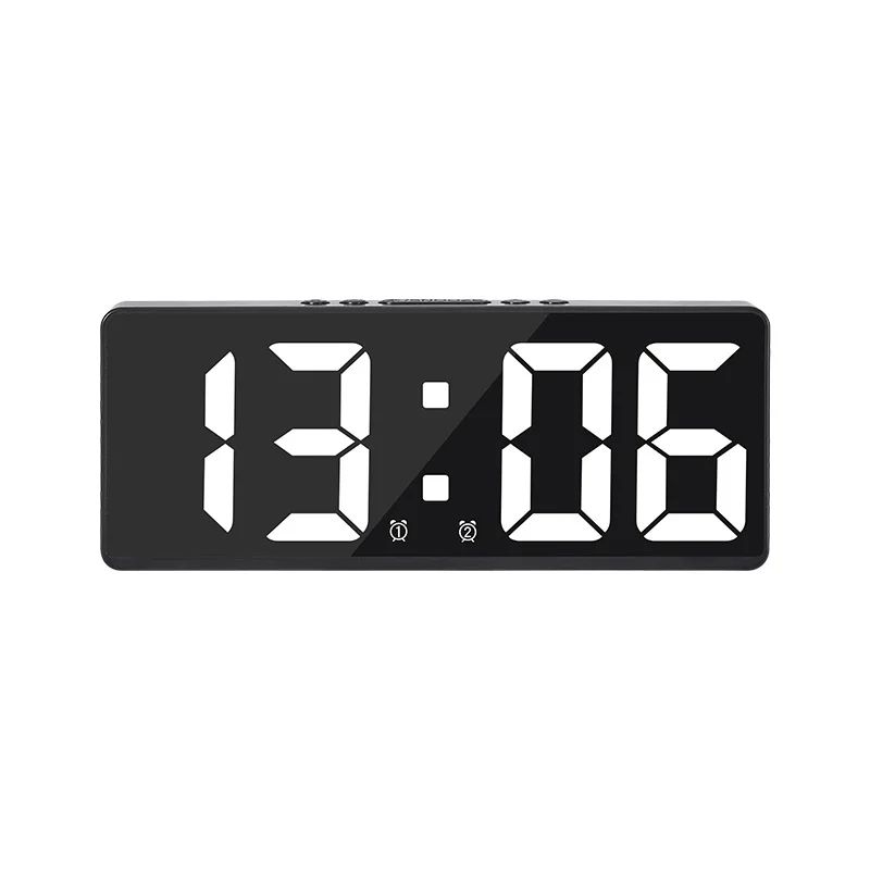 Smart Voice Control LED Digital Alarm Clock – Dual Alarm, Temperature Display, Night Mode Desk Clock