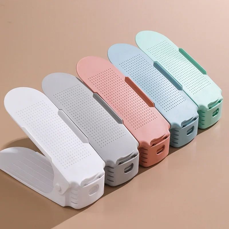 Space Saving Adjustable Shoe Stacking Rack