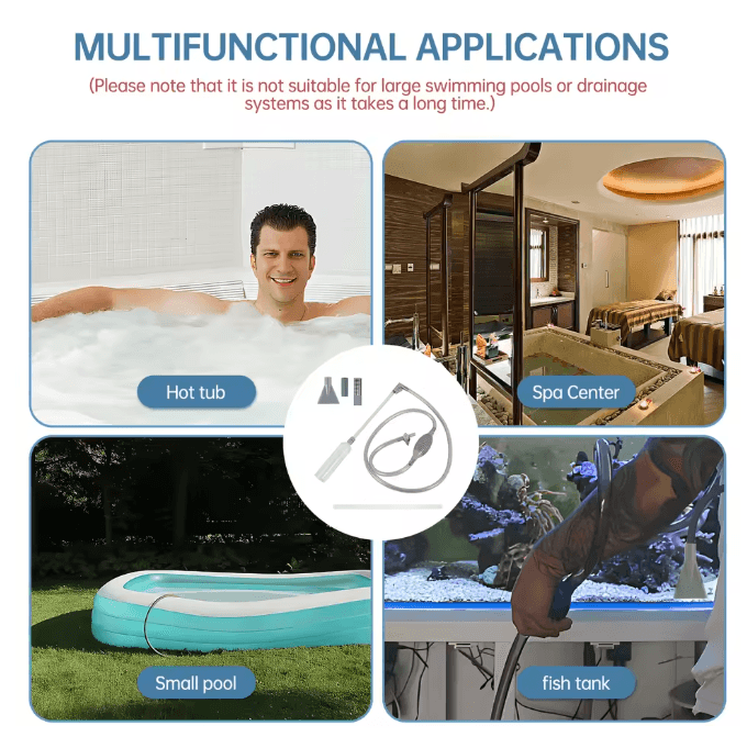 Manual Hot Tub Vacuum Cleaner Handheld Spa and Pool Cleaner