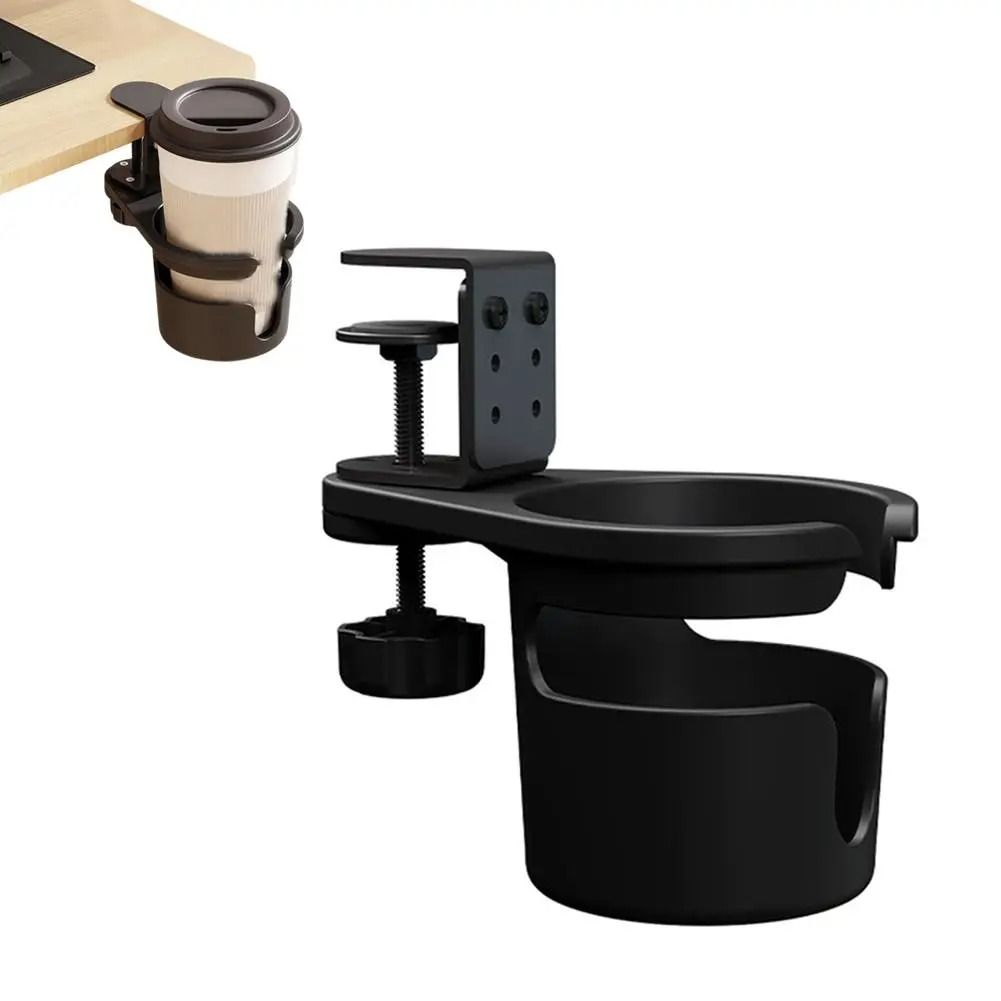 Rotating Desktop Cup Holder Organizer Office Beverage Storage Rack