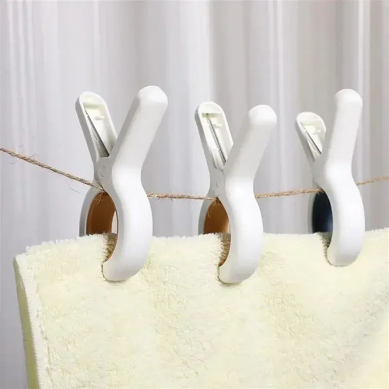 Heavy Duty Beach Towel Clips Set – Large Non Slip Chair Clamps for Pool, Laundry & Outdoor Use (6pcs)