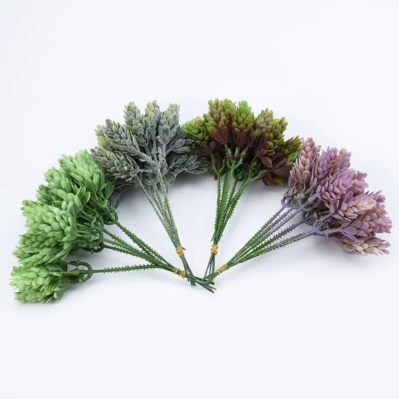 Artificial Pineapple Grass Floral Picks Mini Greenery Decoration Set