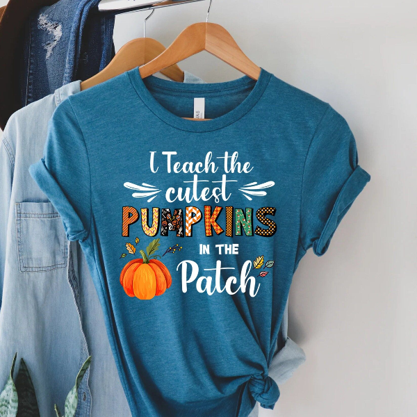 Teacher Fall Sweatshirt Pumpkin Teacher Halloween Shirt Gift