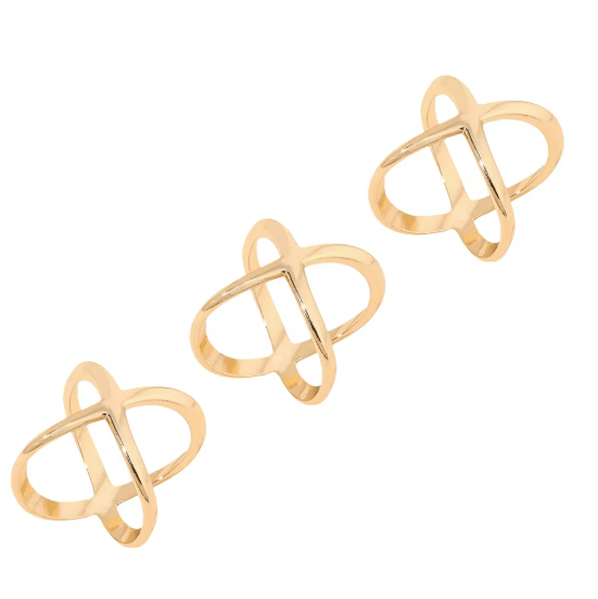 X Shape Scarf Clip Set