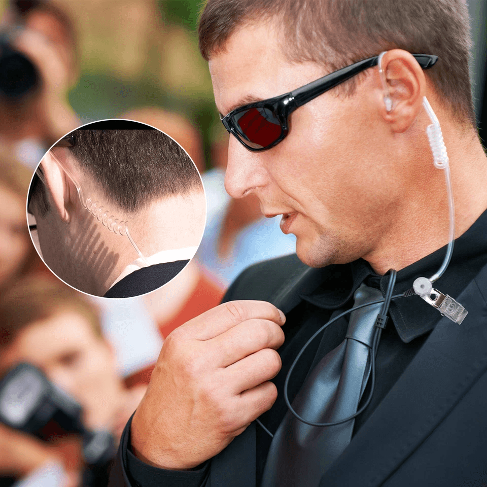 FBI-Style Security Walkie Talkies Earpiece Earphone Mic Radio