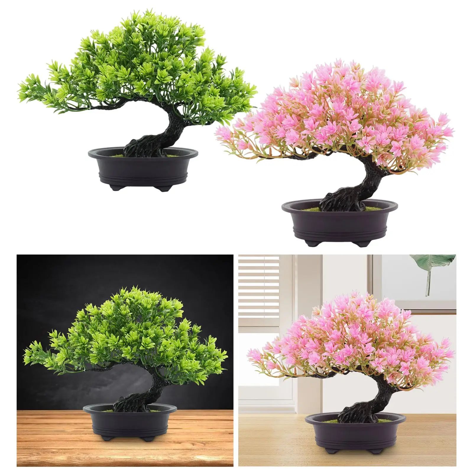ZenLife Artificial Bonsai Tree – Realistic fake bonsai tree for Desk, Office & Home Decor